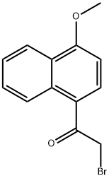 1-(4-甲氧基-1-萘基)-2-溴乙酮 结构式