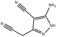 5-氨基-4-氰基-3-氰基甲基吡唑 结构式
