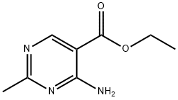 4-氨基-2-甲基-5-嘧啶羧酸乙酯 结构式