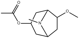 Acetic acid 6-methoxy-8-methyl-8-azabicyclo[3.2.1]octan-3-yl ester 结构式