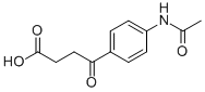4-(乙酰基氨基)-Γ-氧代苯丁酸 结构式