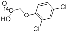 2,4-DICHLOROPHENOXYACETIC ACID-CARBOXY-14C 结构式