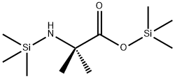 2-Methyl-2-(trimethylsilylamino)propionic acid trimethylsilyl ester 结构式