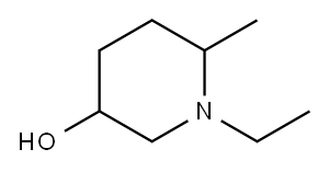 1-乙基-6-甲基-3-羟基哌啶 结构式