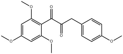 3-(4-Methoxyphenyl)-1-(2,4,6-trimethoxyphenyl)-1,2-propanedione 结构式