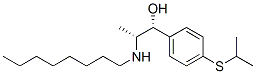 (R*,R*)-4-[isopropylthio]-alpha-[1-(octylamino)ethyl]benzyl alcohol 结构式