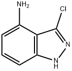 4-氨基-3-氯(1H)吲唑 结构式