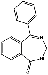 2,3-Dihydro-5-phenyl-1H-2,4-benzodiazepin-1-one 结构式