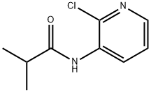 N-(2-氯吡啶-3-基)异丁酰胺 结构式