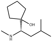 Cyclopentanol, 1-[(1S)-3-methyl-1-(methylamino)butyl]- (9CI) 结构式