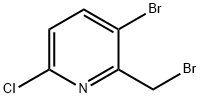 3-溴-2-(溴甲基)-6 - 氯吡啶 结构式