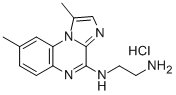 N-(1,8-二甲基咪唑并[1,2-A]喹喔啉-4-基)-1,2-乙二胺盐酸盐 结构式