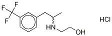 rac Hydroxyethyl Norfenfluramine Hydrochloride 结构式