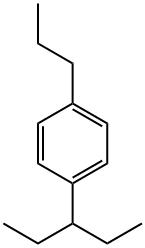 1-(1-Ethylpropyl)-4-propylbenzene 结构式