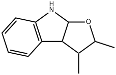 2,3-Dimethyl-3,3a,8,8a-tetrahydro-2H-furo[2,3-b]indole 结构式
