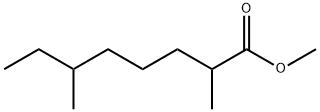 2,6-Dimethyloctanoic acid methyl ester 结构式