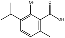 2-羟基-3-异丙基-6-甲基苯甲酸 结构式
