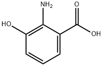 3-羟基-2-氨基苯甲酸 结构式