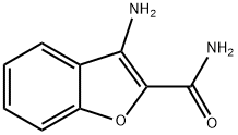 3-氨基苯并呋喃-2-甲酰胺 结构式