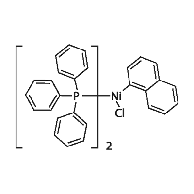 CHLORO(1-NAPHTHYL)BIS(TRIPHENYLPHOSPHINE)NICKEL(II) 结构式