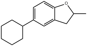 5-Cyclohexyl-2,3-dihydro-2-methylbenzofuran 结构式