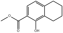 methyl 1-hydroxy-5,6,7,8-tetrahydronaphthalene-2-carboxylate 结构式