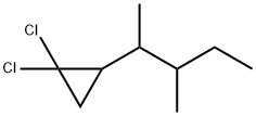 1,1-Dichloro-2-(1,2-dimethylbutyl)cyclopropane 结构式