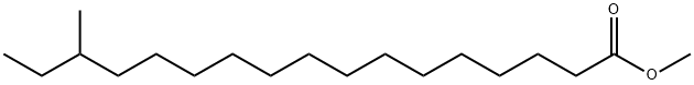15-甲基十七烷酸甲酯 结构式
