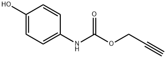 丙-2-炔-1-基 (4-羟基苯基)氨基甲酸酯 结构式