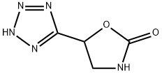 2-Oxazolidinone, 5-(1H-tetrazol-5-yl)- (9CI) 结构式