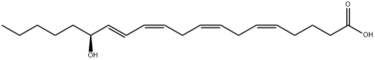 15(S)-HYDROXY-(5Z,8Z,11Z,13E)-EICOSATETRAENOIC ACID 结构式