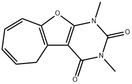 2H-Cyclohepta[4,5]furo[2,3-d]pyrimidine-2,4(3H)-dione,  1,5-dihydro-1,3-dimethyl-  (9CI) 结构式