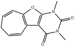 2H-Cyclohepta[4,5]furo[2,3-d]pyrimidine-2,4(3H)-dione,  1,7-dihydro-1,3-dimethyl-  (9CI) 结构式