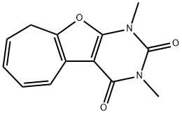 2H-Cyclohepta[4,5]furo[2,3-d]pyrimidine-2,4(3H)-dione,  1,9-dihydro-1,3-dimethyl-  (9CI) 结构式