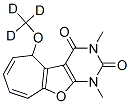 2H-Cyclohepta[4,5]furo[2,3-d]pyrimidine-2,4(3H)-dione,  1,5-dihydro-5-(methoxy-d3)-1,3-dimethyl-  (9CI) 结构式