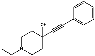 1-Ethyl-4-(2-phenylethynyl)piperidin-4-ol 结构式