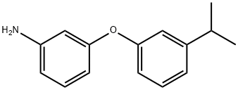 3-(3-ISOPROPYL-PHENOXY)-PHENYLAMINE 结构式