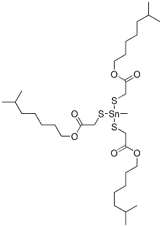 2,2',2''-[(甲基锡烷基)三硫代]三乙酸三异辛酯 结构式