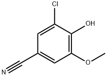 3-氯-4-羟基-5-甲氧基苄腈 结构式