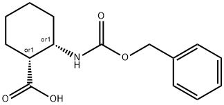 CIS-2-(苄氧基羰基氨基)-环己烷羧酸 结构式