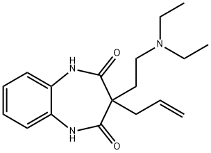 3-Allyl-3-[2-(diethylamino)ethyl]-1H-1,5-benzodiazepine-2,4(3H,5H)-dione 结构式