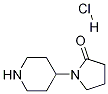 4-(N-2-吡咯烷酮)-哌啶 盐酸盐 结构式