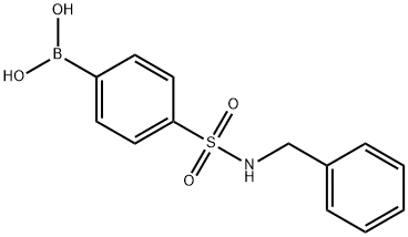 N-苄基-4-硼苯磺酰胺 结构式