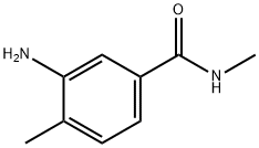 3-氨基-N,4-二甲基苯甲酰胺 结构式