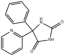 5-phenyl-5-pyridin-2-yl-imidazolidine-2,4-dione 结构式