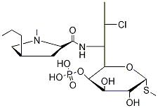 克林霉素4-磷酸盐 结构式