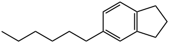 5-Hexyl-2,3-dihydro-1H-indene 结构式