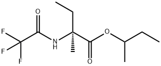 N-(Trifluoroacetyl)-D-isovaline 1-methylpropyl ester 结构式