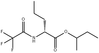 N-(Trifluoroacetyl)-D-norvaline 1-methylpropyl ester 结构式