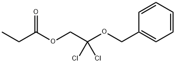 2,2-Dichloro-2-(phenylmethoxy)ethanol propanoate 结构式